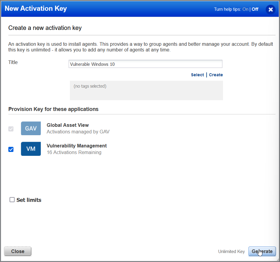 Qualys Cloud Agent Setup 03